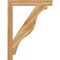 Ekena Millwork Funston Block Rough Sawn Bracket w/ Offset Brace, Western Red Cedar, 6"W x 36"D x 48"H BKT0604X36X48FST05RWR - alternate 4